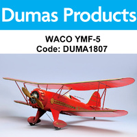 DUMAS 1807 35 INCH WACO YMF-5 R/C ELECTRIC POWERED
