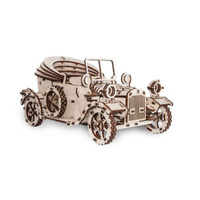 Rubber band engine, doors open, turn wheels