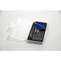 Tool Set tip with handle/case 9pce