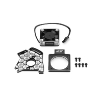 JConcepts - Slash 4x4 | Rustler 4x4 aluminum fan and honeycomb motor plate set