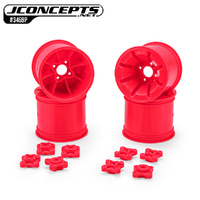 JConcepts Pioneer - RC10T 2.2" Rear Wheel Pink Fits – RC10T, T2, RC10GT, T3, T4 Includes adaptors for 1/4" and 3/16” axle combo