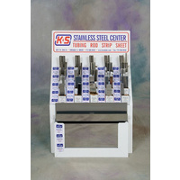 K&S 7100 STAINLESS STEEL MERCHANDISER ASSORT WITH RACK