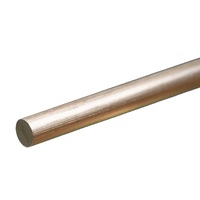 K&S 83045 SOLID ALUMINUM ROD (12IN LENGTHS) 1/4IN  (1 ROD PER CARD)