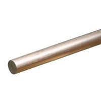 K&S 83045 SOLID ALUMINUM ROD (12IN LENGTHS) 1/4IN (1 ROD PER CARD)