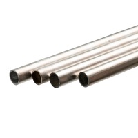 K&S 9317 ROUND ALUMINUM TUBE .035 WALL (36IN LENGTHS) 7/16IN (1 tube per bag x 4 bags)