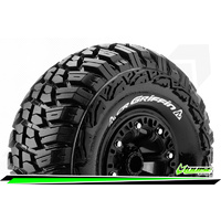 CR-GRIFFIN - 1-10 Crawler Tire Set - Mounted - Super Soft - Black 2.2 Wheels - Hex 12mm