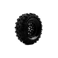 CR-Rowdy Super Soft Crawler Tyre 1.9" class tyre 12mm hex Black chrome 