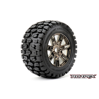 Tracker Chrome Black wheel with 0 offset 17mm hex mounted