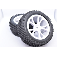 Rear Buggy Tyres (2sets) White