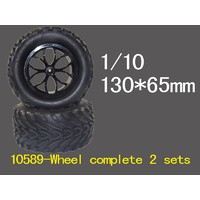Mega Wheel and Tyre Set (pair) Black