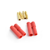 4.0mm gold connector w/housing 2pcs/bag