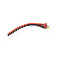 Male Deans plug with 10cm 14AWG silicone wire
