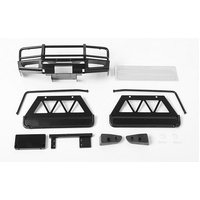 Trifecta Front Bumper, Sliders and Side Bars for Land Cruiser LC70 Body (Black)
