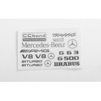 Steel Logo Decal Sheet for Traxxas TRX-4 Mercedes-Benz G-500