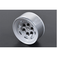 Stamped Steel Single 1.55" Stock White Beadlock Wheel