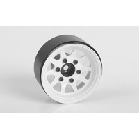 OEM 6-Lug Stamped Steel 1.55" Beadlock Wheels (White)