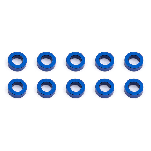 Ballstud Washers, 5.5x3.0x2.0 mm, blue aluminum