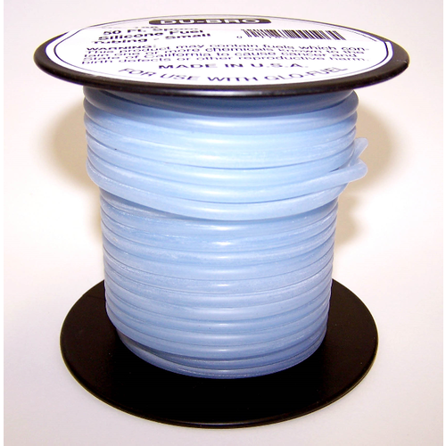 DUBRO 196 BLUE SILICONE TUBING, SMALL (50FT SPOOL)