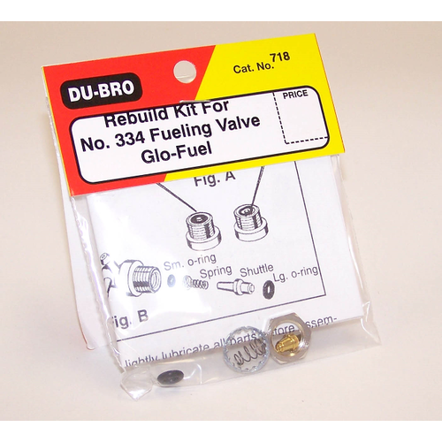 Dubro Rebuild Kit #334 Fuel Valve 718