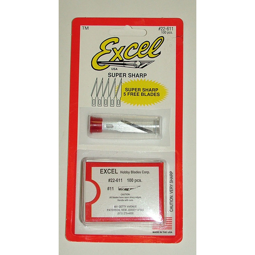 EXCEL 22611 EXCEL SUPER SHARP DOUBLE HONED BLADE (100PC)