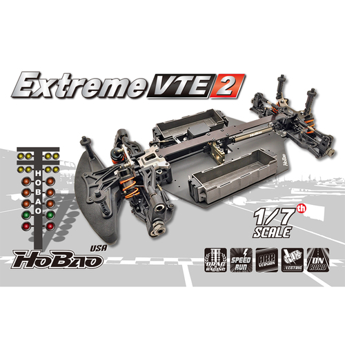 1/7 Extreme VT2  On-Road Electric 80%-  W/O Body, Wheels, Tires, ESC, Motor, Servo, RC