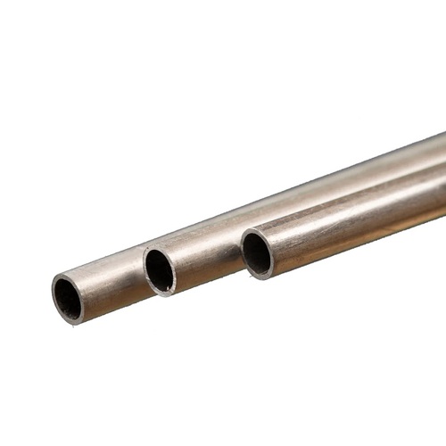 K&S 9804 ROUND ALUMINUM TUBE (300MM LENGTHS) 5MM OD X .45MM WALL  (3 PIECES