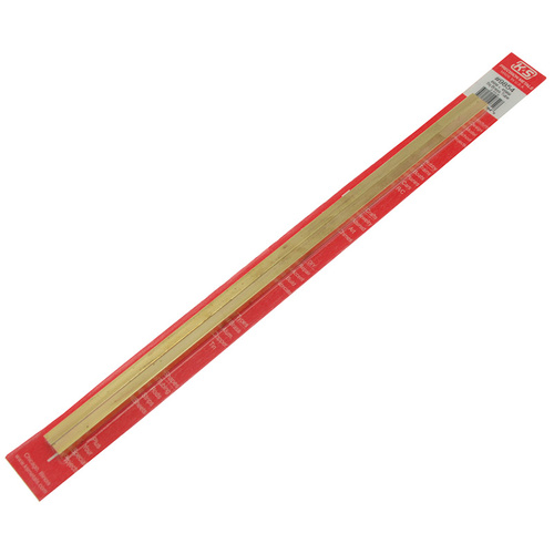 K&S 9854 SQUARE BRASS TUBE  (300MM LENGTHS) 6MMX6MM X .45MM WALL (2 PIECES)