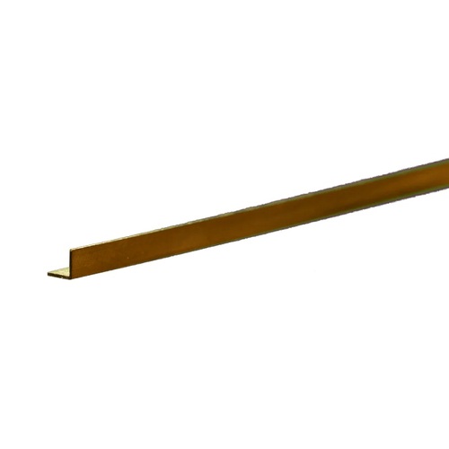 K&S 9880 BRASS ANGLE (300MM LENGTHS) 1/8IN (1 PIECE PER CARD)