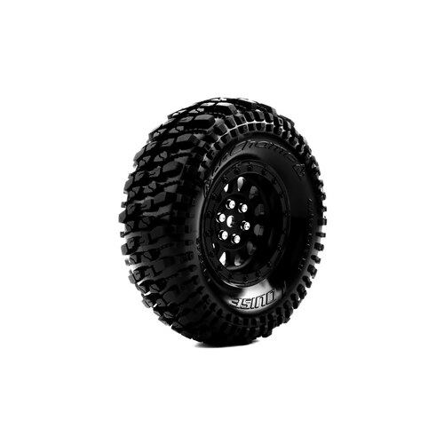 CR-Champ Super Soft Crawler Tyre 1.9" class tyre 12mm hex Chrome Black