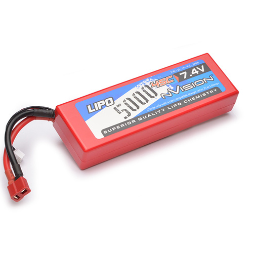 nVision Sport LiPo 5000 45C 7.4V 2S Deans