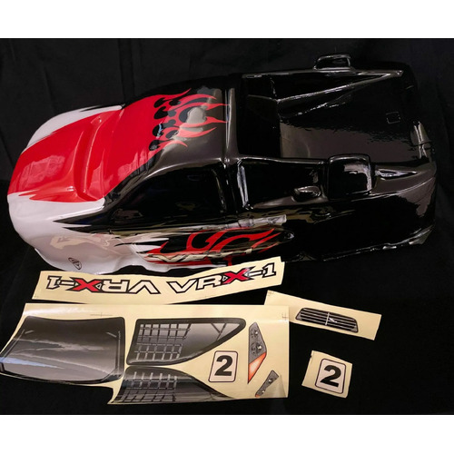 VRX-1 Truggy Painted Body Black,Red and White