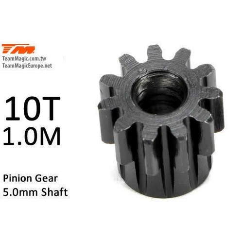 Pinoion gear M1 for 5mm shaft 10T