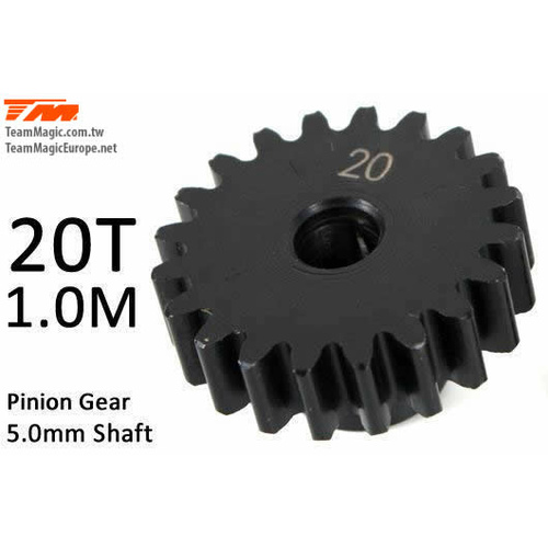 Pinoion gear M1 for 5mm shaft 20T