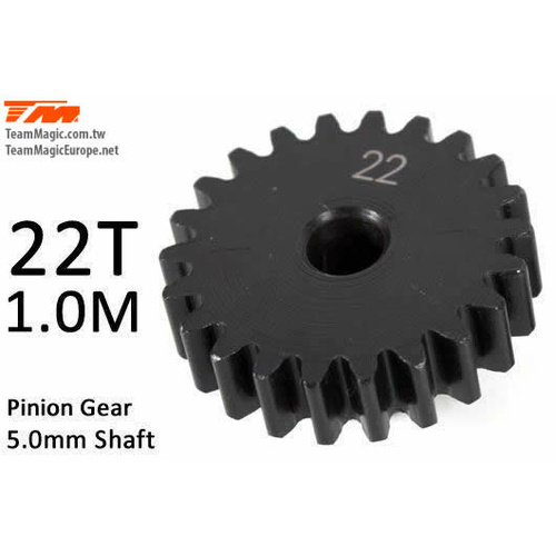 Pinoion gear M1 for 5mm shaft 22T