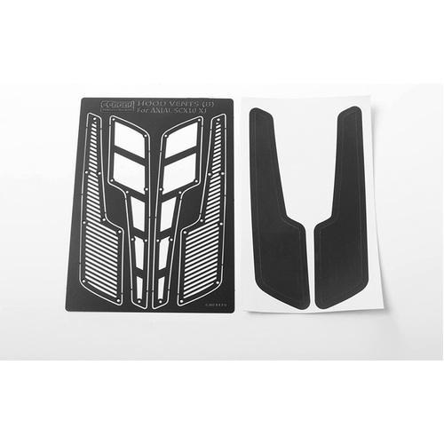 Metal Hood Vents for Axial SCX10 XJ (Black Style B)