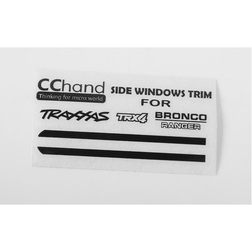 Front Side Window Trim for Traxxas TRX-4 '79 Bronco Ranger XLT