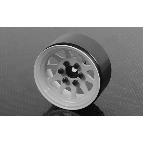OEM Stamped Steel 1.9" Beadlock Wheels (White)