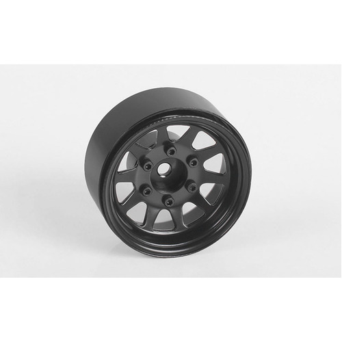 OEM 6-Lug Stamped Steel 1.55" Beadlock Wheels (Black)