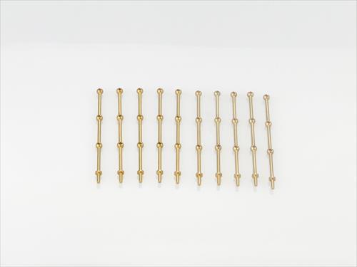 Caldercraft 30mm 3-Hole Brass Stanchions – For Model Ship Building