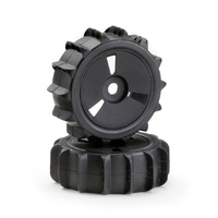 Absima Wheel Set Buggy Disc "Sand Paddle" black 1:8 (2)