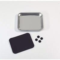 Absima Aluminum bowl with magnet plate silver