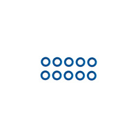 Ballstud Washers, 3.8 X 2.0 X 0.25mm (10pcs)