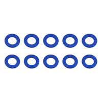 Ballstud Washers, 5.5x3.0x0.5 mm, blue aluminum
