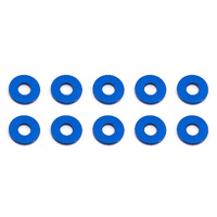Bulkhead Washers, 7.8x3.0x1.0 mm, blue aluminum