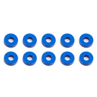 Bulkhead Washers, 7.8x2.0 mm, blue aluminum
