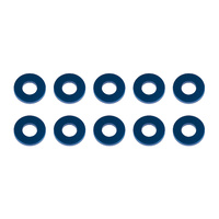 Washers, 7.8x3.5x1.0mm, blue aluminum