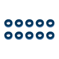 Washers, 7.8x3.5x2.0mm, blue aluminum