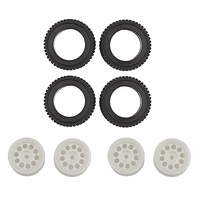 RC10 4x4 Rally Wheel and Tire Set