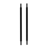 RC10 4WD Aluminum Chassis Stiffener Tubes, Black