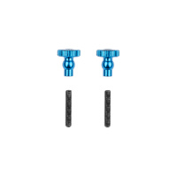 RC10 4WD TEAM Car Aluminum Chassis Stiffener Thumb Screws, Blue